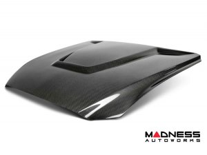 Ford Mustang Type GR Hood by Anderson Composites - Double Sided Carbon Fiber - GT350 Style